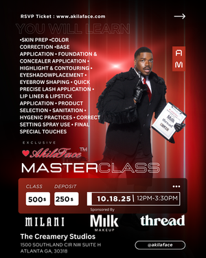 AkilaFace Masterclass : V1 Sponsored By MILK MAKEUP Event Ticket