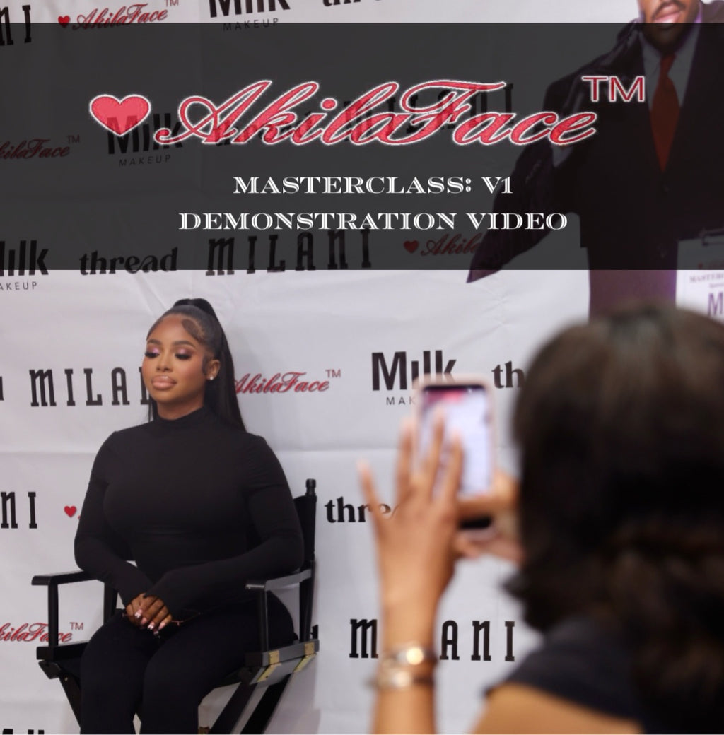 Akilaface MasterClass “Glam Glow” Tutorial. Step By Step